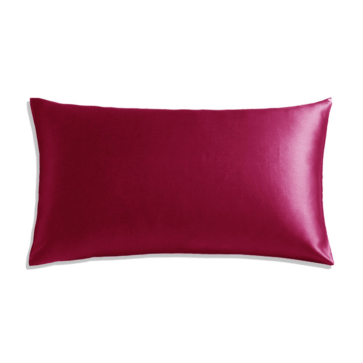 BURGUNDY QUEEN ENVELOPE SILK PILLOWCASE