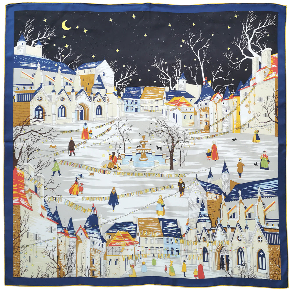 RUSSIAN SMALL TOWN SILK SCARF