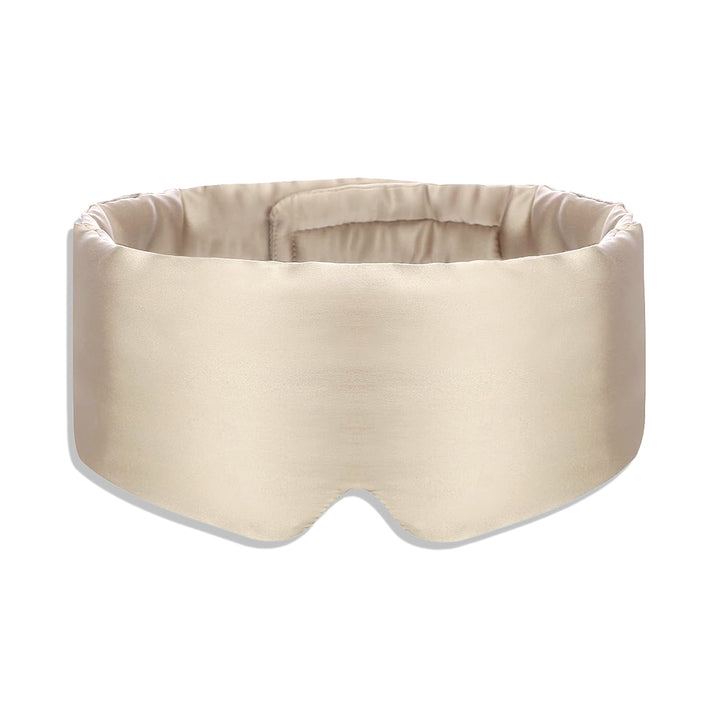 CARAMEL ADJUSTABLE SILK EYE MASK