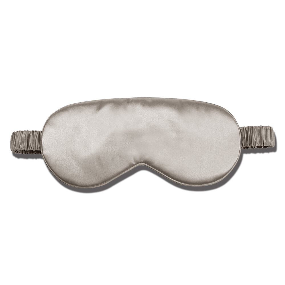 GREY SILK EYE MASK