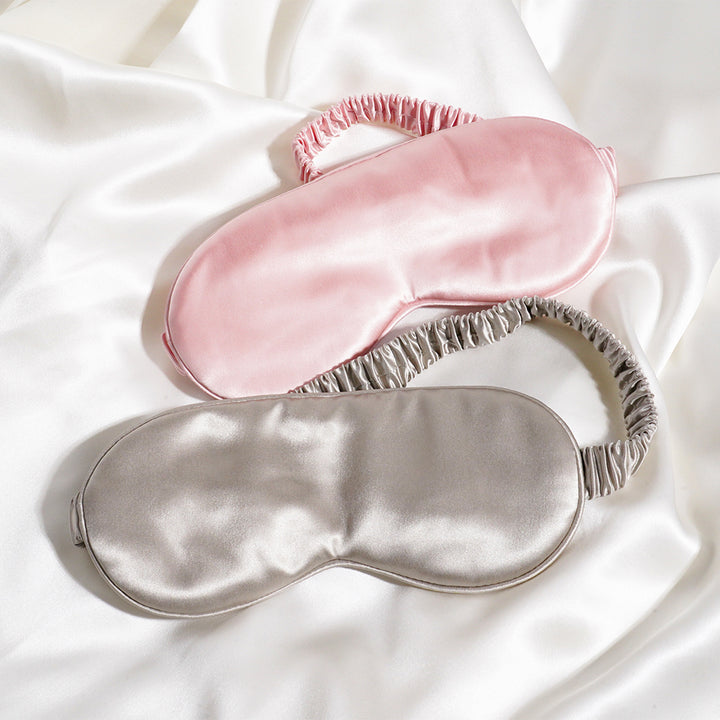 CHERRY PINK SILK EYE MASK