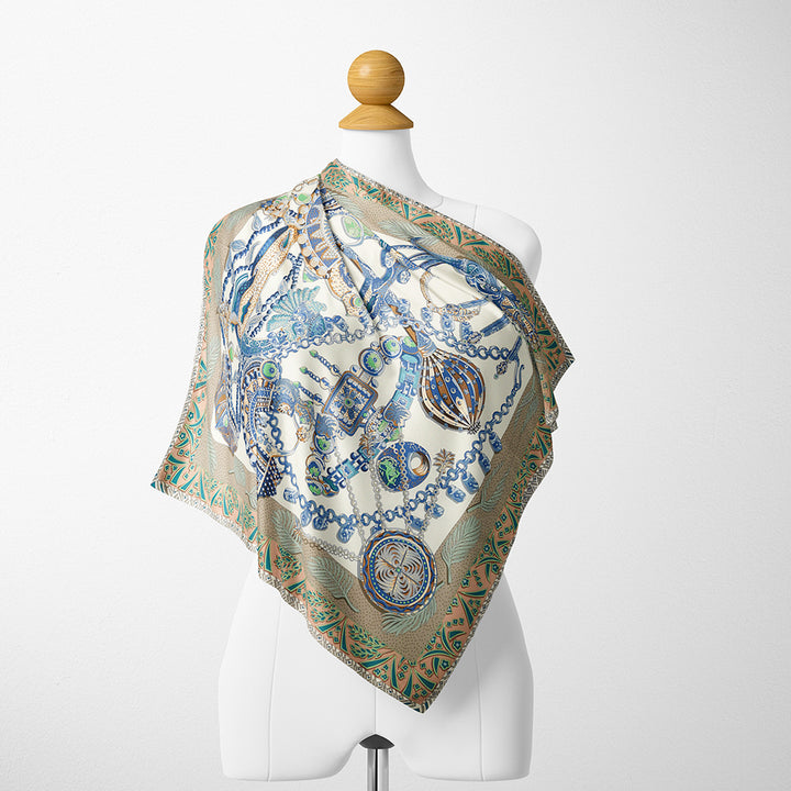 TROPICAL RAINFOREST SILK SCARF