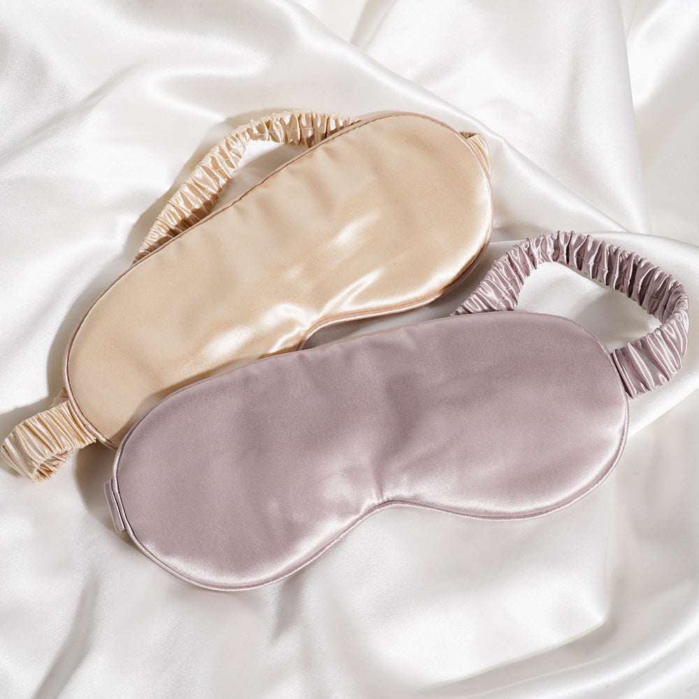 CHAMPAGNE SILK EYE MASK