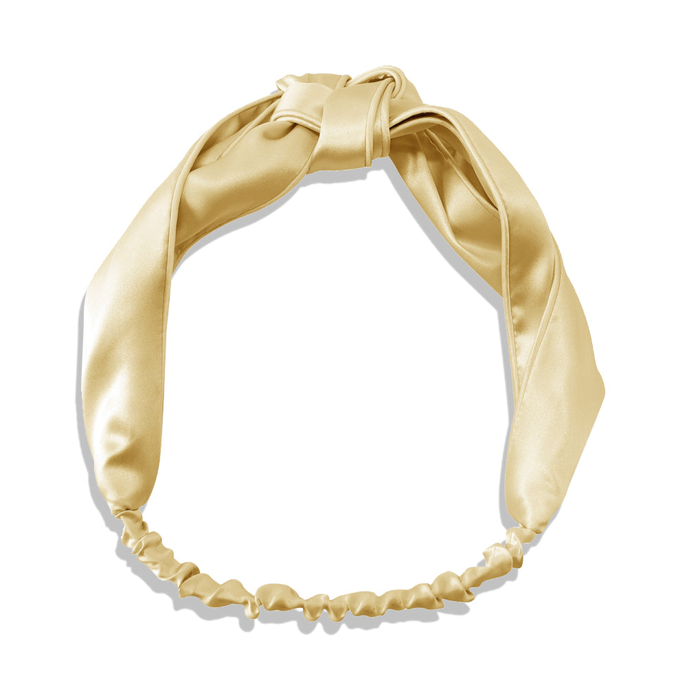 GOLD KNOT SILK HAIRBAND