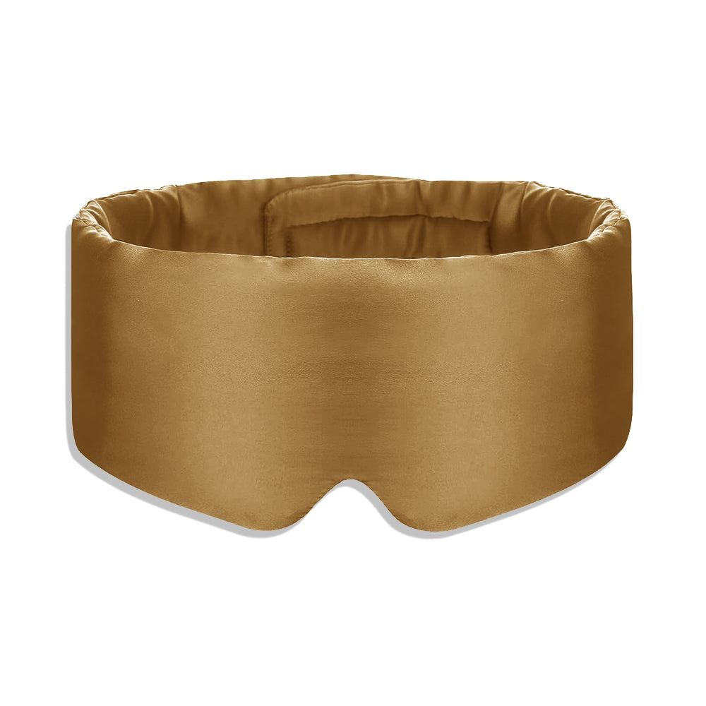 GOLD ADJUSTABLE SILK EYE MASK