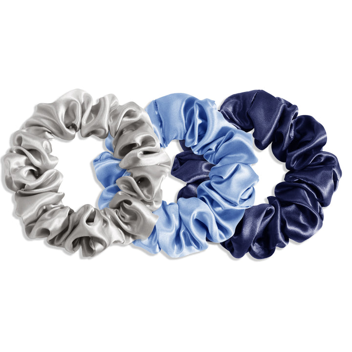 BLUE*GREY*NAVY MIDI SILK SCRUNCHIES