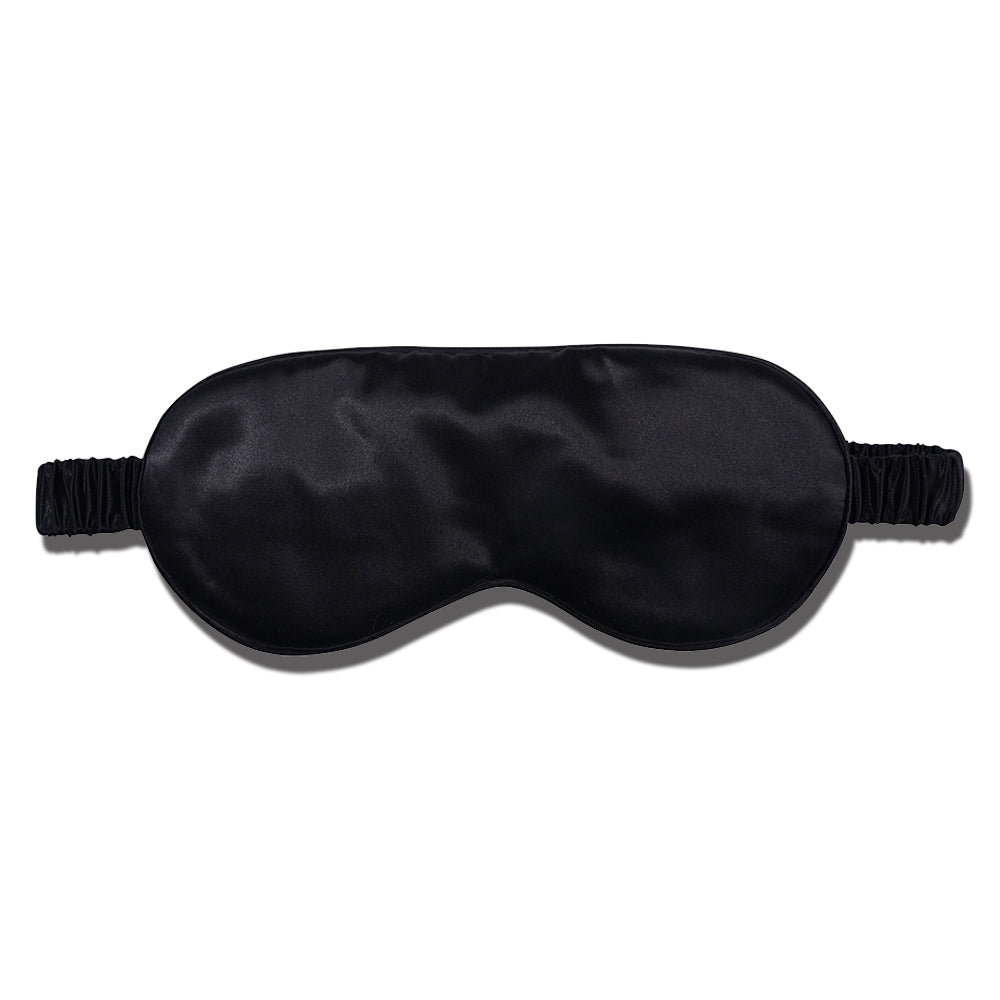 BLACK SILK EYE MASK