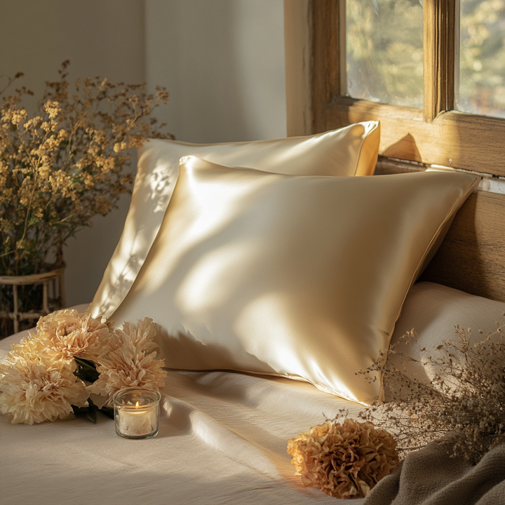 CARAMEL QUEEN ENVELOPE SILK PILLOWCASE